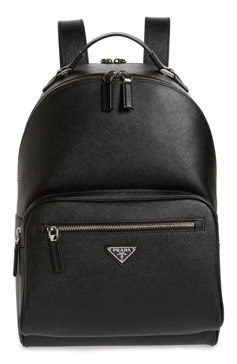 prada jersey orange mens bag|prada leather backpack.